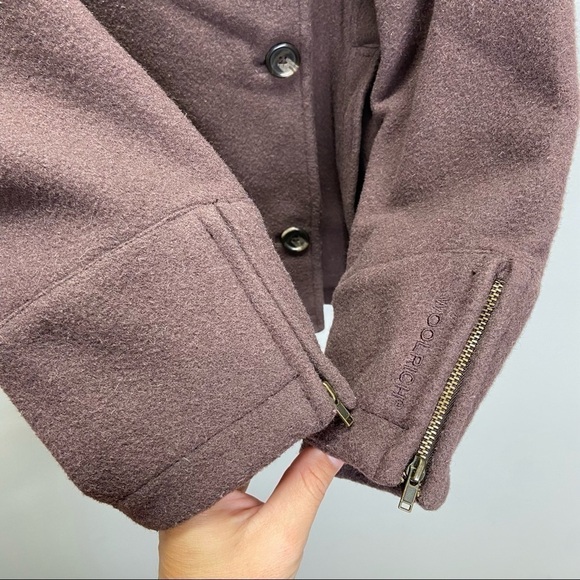 Woolrich Womens Double Breasted Wool Jacket Sz S - Picture 6 of 8